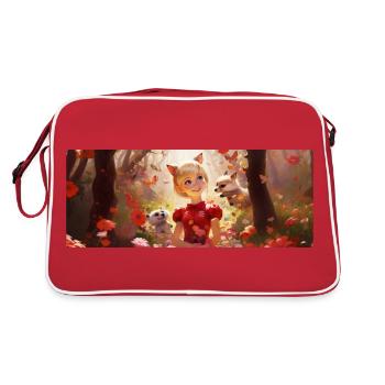 La fillette aux oreilles de biche - Sac Retro - rouge/blanc - Dos