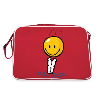 Smiley Diving - Sac Retro - rouge/blanc - Dos