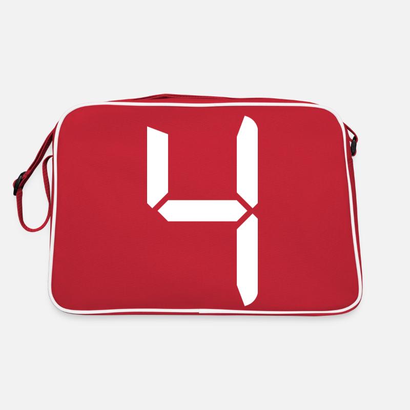 digit4 - Sac Retro - rouge/blanc