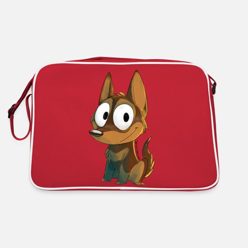 Kelpie Schokolade und Feuer Retro Tasche