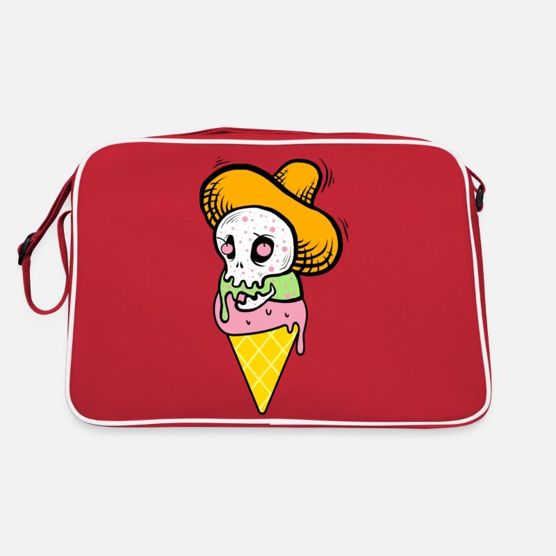 Funny Ice Cream Cone - Spooky Ice Cream Retro Bag