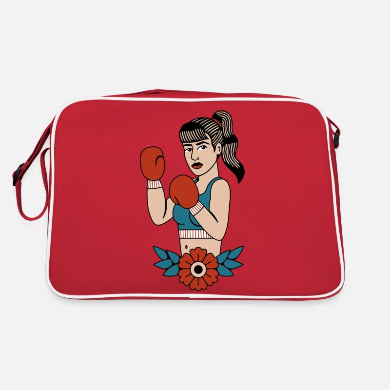 Boxer à fleur Sac Retro