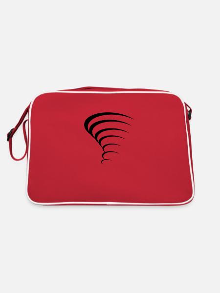 Conception de tornade - Sac Retro - rouge/blanc - Dos