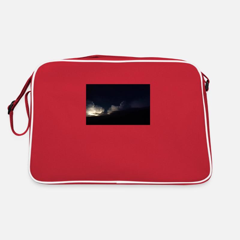 Thunderstorms at night Retro Bag