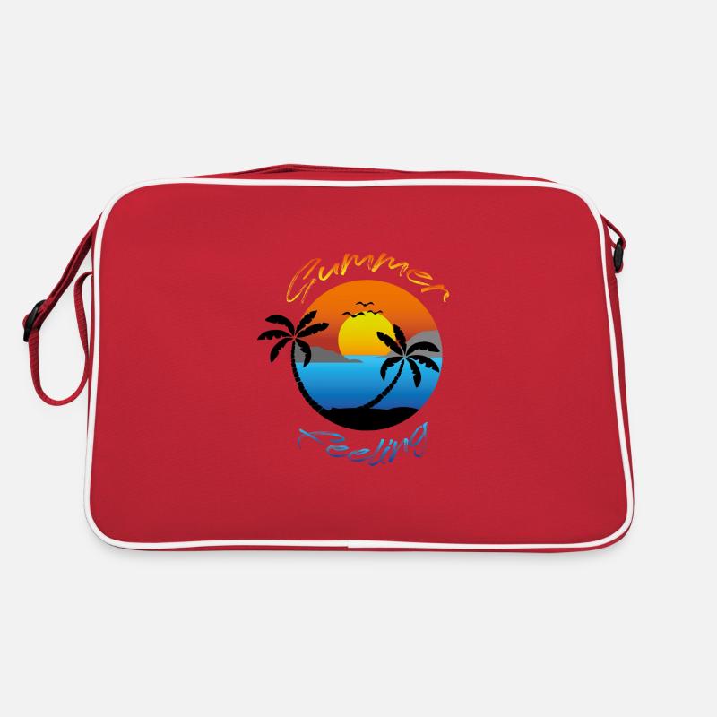 Summerfeeling 2022 - Retro Tasche - Rot/Weiß