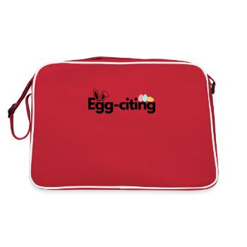 Egg-citing - Retro Tasche - Rot/Weiß - Hinten
