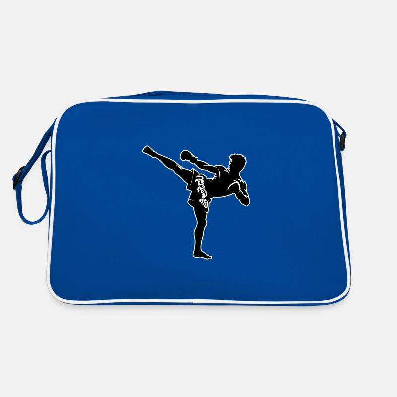 Conception de combattant Muay Thai Sac Retro