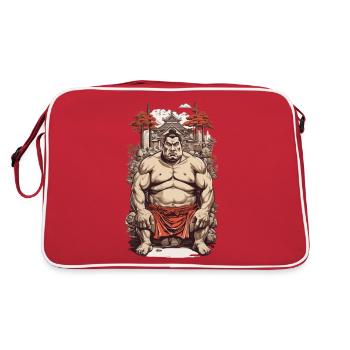Sumo Kraft Japan Retro Tradition Design - Retro Bag - red/white - Back