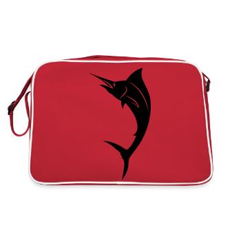 Poissons - Marlin - Sac Retro - rouge/blanc - Dos