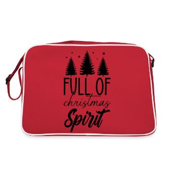 Full of christmas spirit - Retro Bag - red/white - Back