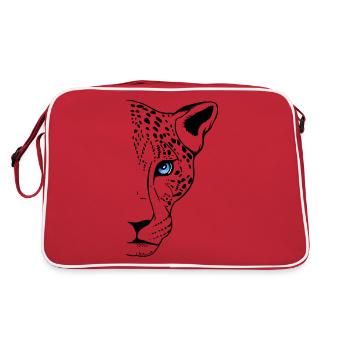 Snow leopard - Retro Bag - red/white - Back