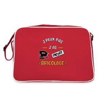 J’peux pas j’ai encore bricolage - Sac Retro - rouge/blanc - Dos