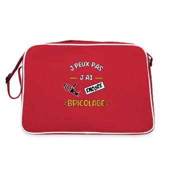 J’peux pas j’ai encore bricolage - Sac Retro - rouge/blanc - Dos