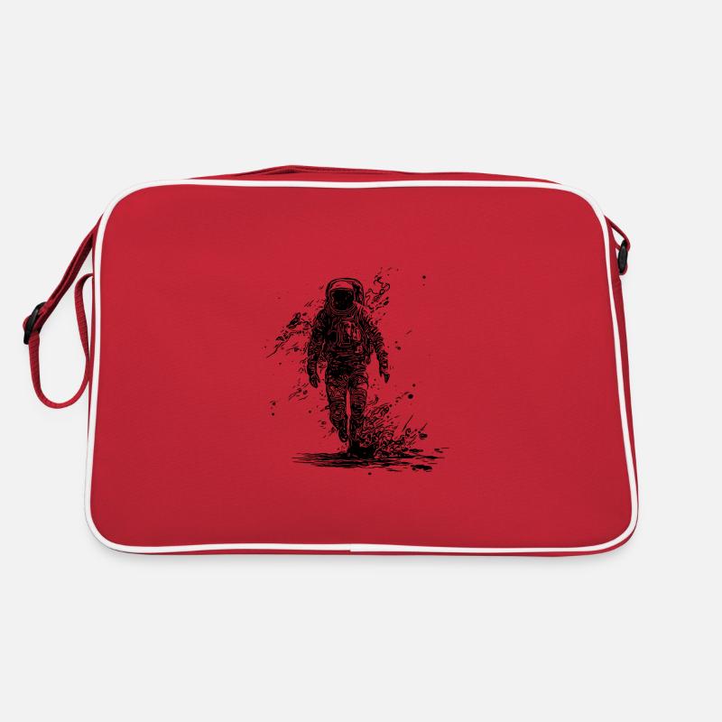 Astronaute cool marche en combinaison spatiale Sac Retro