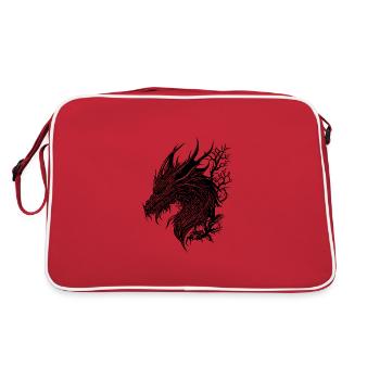 Evil Vintager Dragon en robe à échelle de nature - Sac Retro - rouge/blanc - Dos