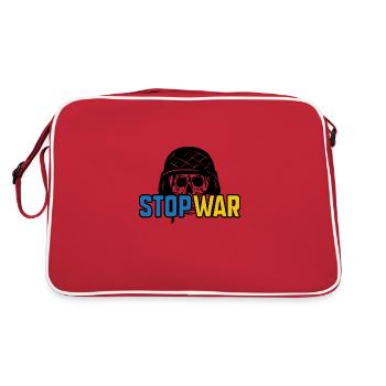 Stop War - Sac Retro - rouge/blanc - Dos