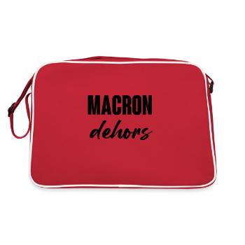 Macron dehors - Sac Retro - rouge/blanc - Dos