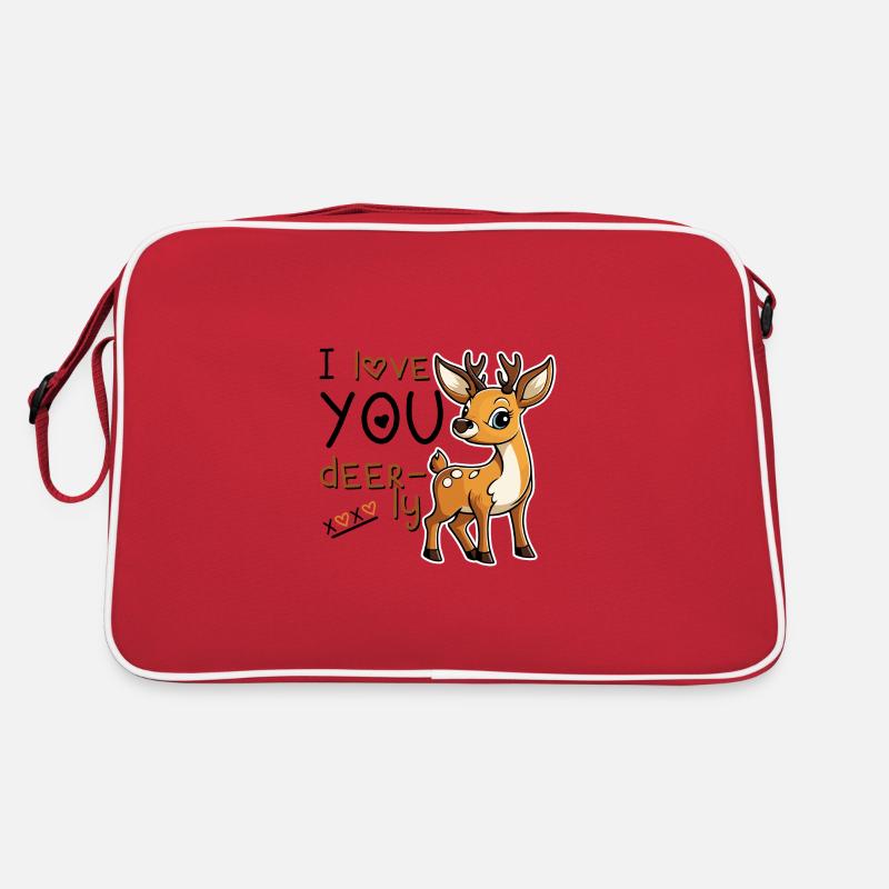 Je t’aime Deerly - Saint Valentin Sac Retro