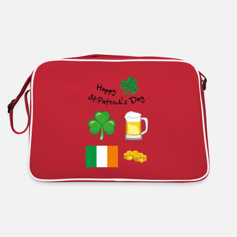 Happy St. Patrick day. Festive design Retro Bag