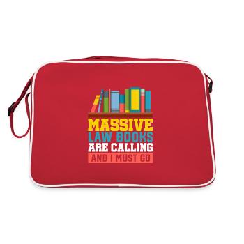 Lawyer gifts for law students & attorneys - Retro Bag - red/white - Back