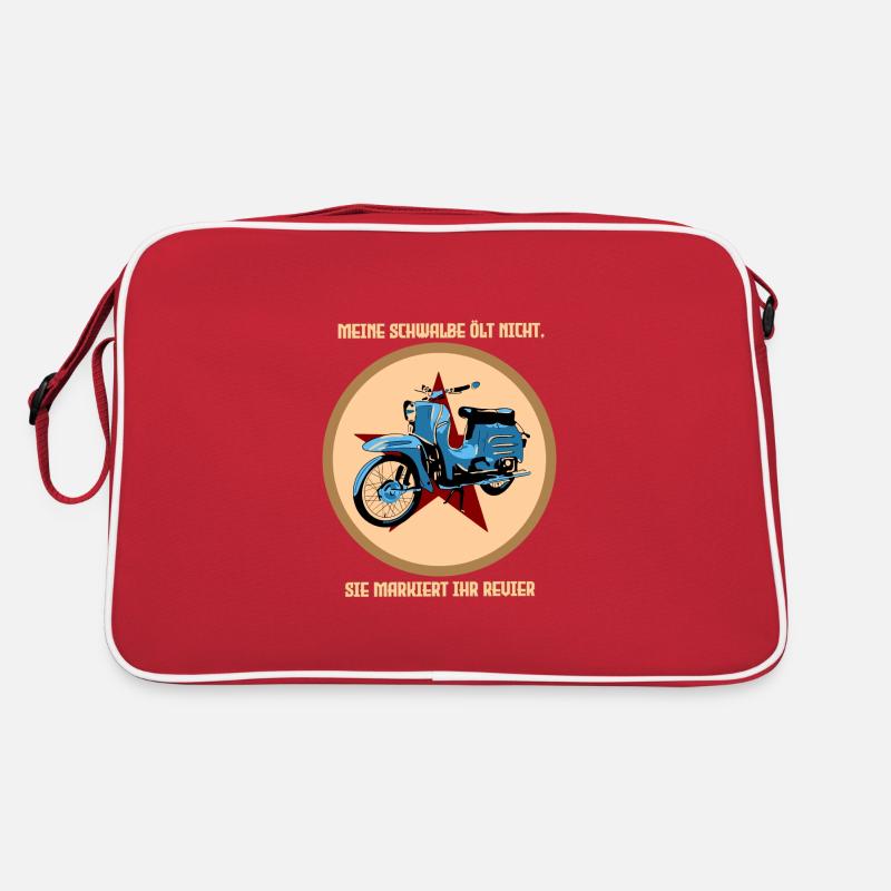 Schwalbe ölt nicht, sie markiert ihr revier Retro Tasche