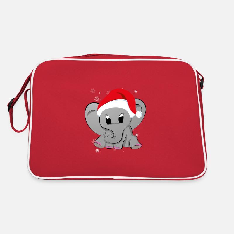 Éléphant de noël bébé éléphant bébé bébé Sac Retro