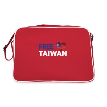 Taiwan Drapeau Taipei Chine Pas de guerre - Sac Retro - rouge/blanc - Dos