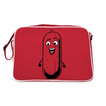 Comic Cucumber - Retro Bag - red/white - Back