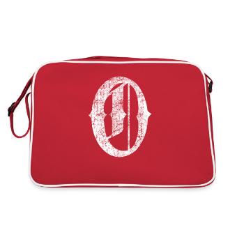 Tshirt alphabet initiale O - Sac Retro - rouge/blanc - Dos