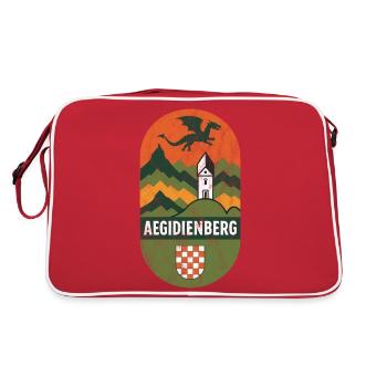 Armoiries d’Aegidienberg Bad Honnef Siebengebirge - Sac Retro - rouge/blanc - Dos