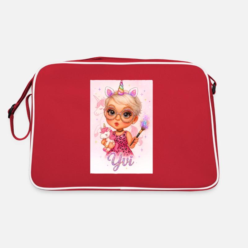 YVI - Retro Tasche - Rot/Weiß