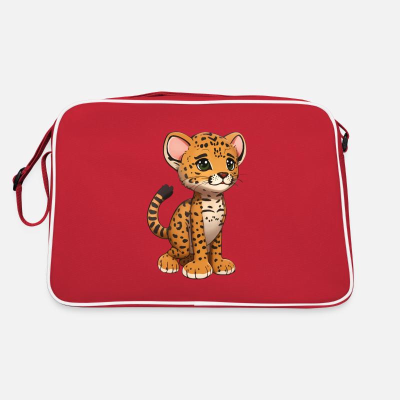Total niedlicher Gepard Retro Tasche
