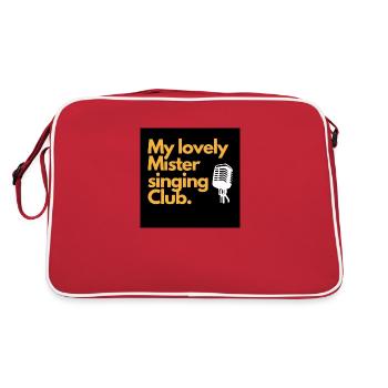 Singing Club - Retro Tasche - Rot/Weiß - Hinten
