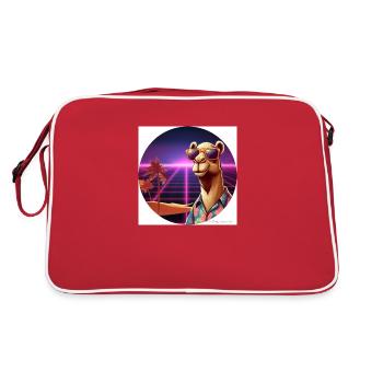 Cool camel - Retro Bag - red/white - Back