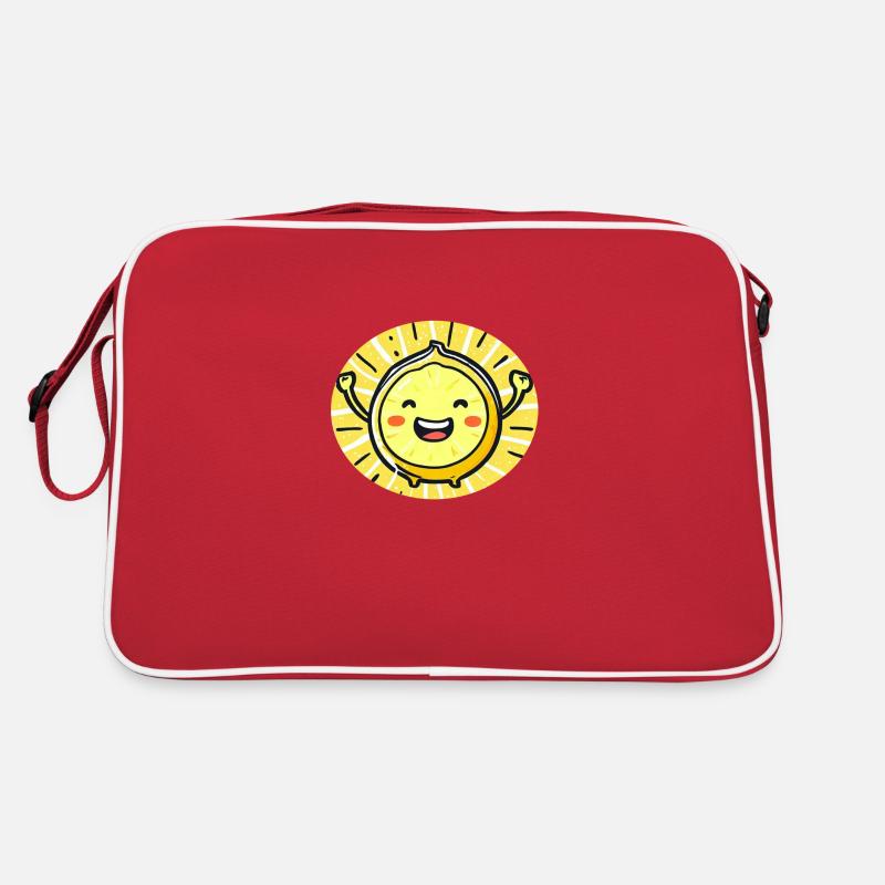 Happy lemon - Retro Bag - red/white