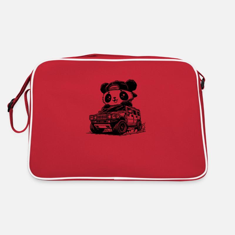 Panda-Auto Retro Tasche