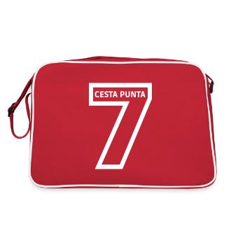 7 CESTA PUNTA - Jeu de Pelote Basque - Sac Retro - rouge/blanc - Dos
