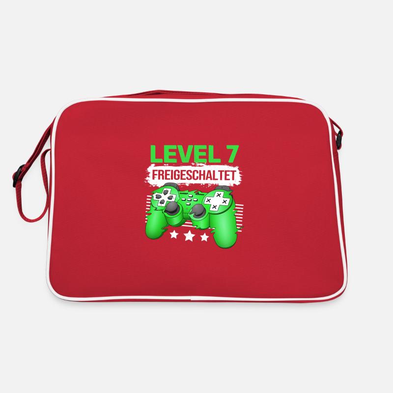 7. Geburtstag Kinder Level 7 Junge Gamer Zocker Retro Tasche