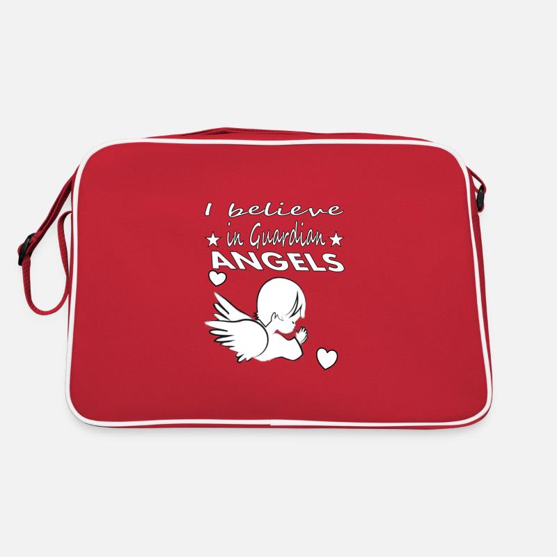 an Schutzengel glauben Engelsflügel Geschenkidee Retro Tasche