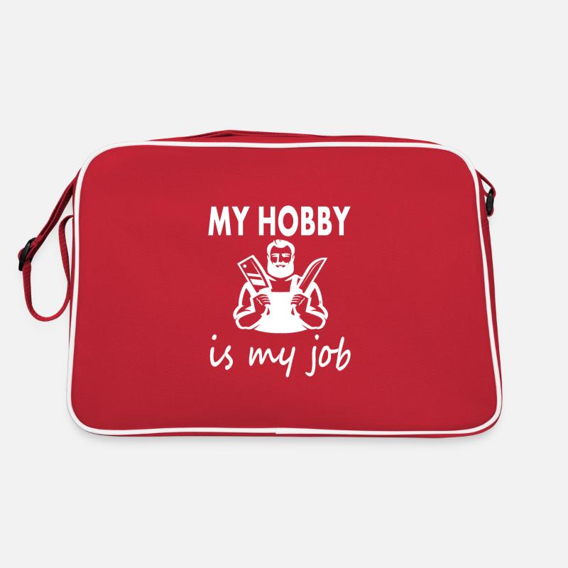 Metzger Fleischer Fleisch verkaufen Geschenkidee Retro Tasche