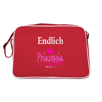 Enfin le cadeau de dicton cool de la princesse - Sac Retro - rouge/blanc - Dos