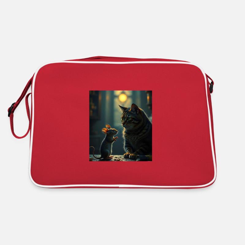 Didimaus69 - Retro Tasche - Rot/Weiß