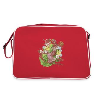 flowers - Sac Retro - rouge/blanc - Dos