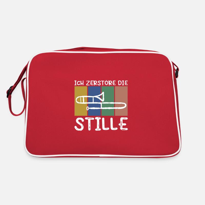 Posaune Orchester Geschenk Instrument Retro Tasche
