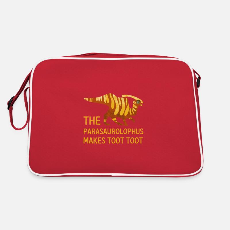Dinosaur Parasaurolophus Dino Gift Retro Bag