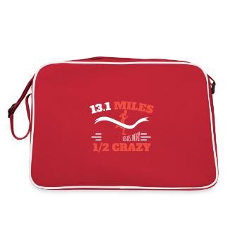 Motif marathon pour coureurs et joggeurs - Sac Retro - rouge/blanc - Dos