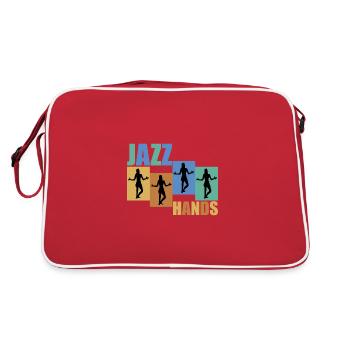 Jazz Hands Chorégraphe de danse jazz - Sac Retro - rouge/blanc - Dos