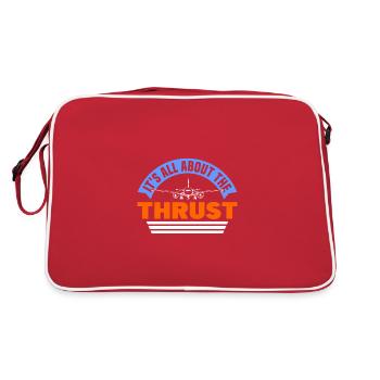 IT'S ALL ABOUT THE THRUST Gifts - Retro Bag - red/white - Back