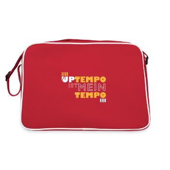 Techno Uptempo Rave Tekk Musique Célébrations - Sac Retro - rouge/blanc - Dos