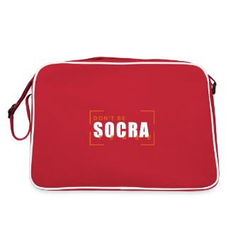 Socrates Griechisch Philosoph Weisheit Geschenk - Retro Tasche - Rot/Weiß - Hinten